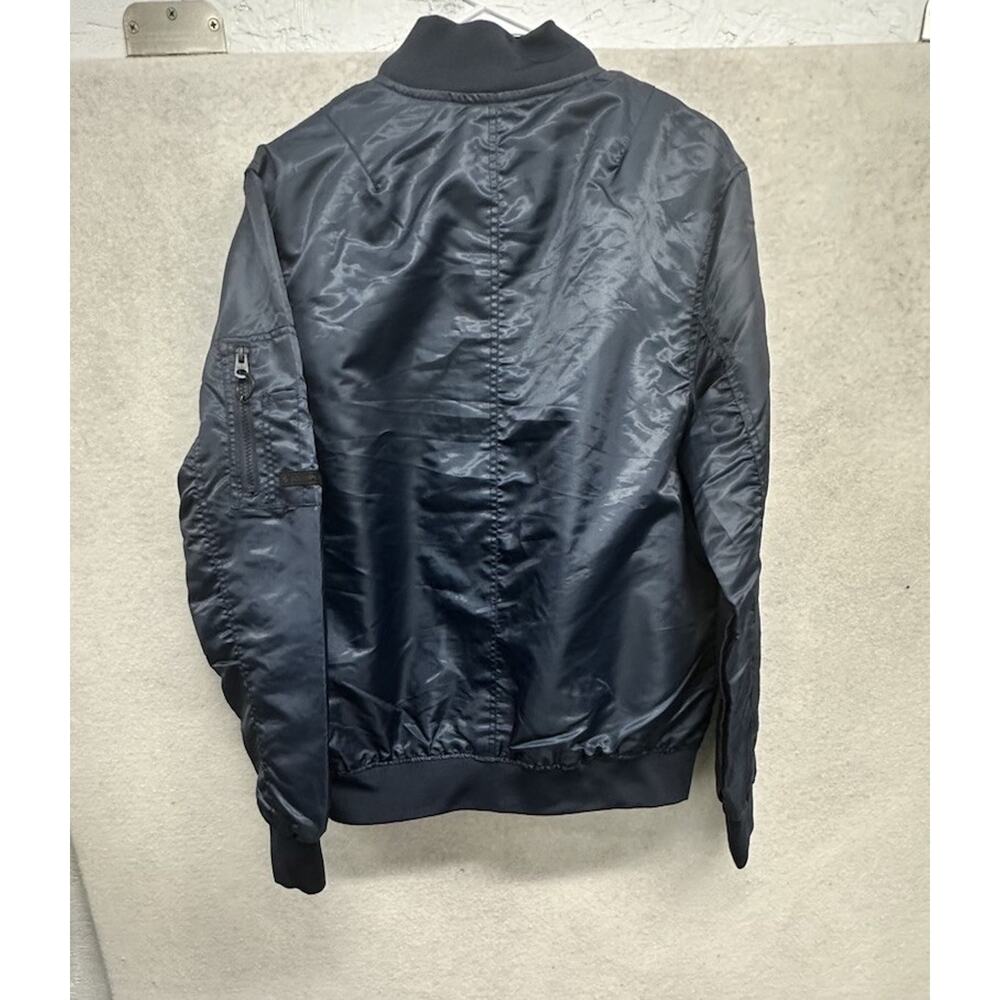 Southpole Mens Bomber Jacket Size Large Full Zip Navy Blue - Picture 8 of 8
